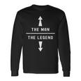 Herren The Man The Legend Humor Lustig Sarkastisch Langarmshirts Geschenkideen