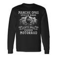 Herren Opa Motorrad Biker Bingo Ältere Motorradfahrer Langarmshirts Geschenkideen