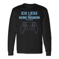 Herren Zocken Ich Liebe Meine Frau Gaming Ps5 Konsole Gamer Langarmshirts Geschenkideen