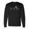 Hurdles Heartbeat Hurdler Pulse Line Track And Field Long Sleeve T-Shirt Gifts ideas
