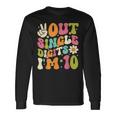 Its My 10Th Birthday Peace Out Single Digits Im 10 Year Old Long Sleeve T-Shirt Gifts ideas