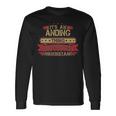 Its An Anding Thing You Wouldnt Understand Anding For Anding Men Women Long Sleeve T-shirt Graphic Print Unisex Gifts ideas