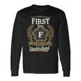 Its A First Thing You Wouldnt Understand Shirt First Crest Coat Of Arm Long Sleeve T-Shirt Gifts ideas