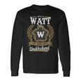 Its A Watt Thing You Wouldnt Understand Personalized Last Name Watt Crest Coat Of Arm Long Sleeve T-Shirt Gifts ideas