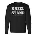 Kneel To Honor Stand For Respect Military Veteran Men Women Long Sleeve T-shirt Graphic Print Unisex Gifts ideas