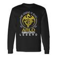 The Legend Is Alive Arlo Name Long Sleeve T-Shirt Gifts ideas