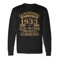 Legenden 1933 Jahrgang Langarmshirts, 90. Geburtstag Mann V2 Geschenkideen