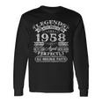 Legenden 1958 Geburtstag Langarmshirts, Einzigartiges Design für 65-Jährigen Geschenkideen