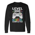 Level 100 Days Of School Completed Gamer Long Sleeve T-Shirt Gifts ideas
