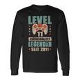 Level 11 Jahre Geburtstags Junge Gamer 2011 Geburtstag Langarmshirts Geschenkideen