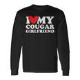 I Love My Cougar Girlfriend I Heart My Cougar Girlfriend Long Sleeve T-Shirt Gifts ideas
