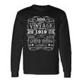 Made In 1919 100 Years Old Vintage 100Th Birthday Shirt Long Sleeve T-Shirt T-Shirt Gifts ideas