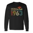 Made In 1963 60 Years Old Vintage 60Th Birthday Gifts Men Women Long Sleeve T-shirt Graphic Print Unisex Gifts ideas
