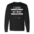 Mens I Love It When My Wife Lets Me Fly Pilot Fun Men Women Long Sleeve T-shirt Graphic Print Unisex Gifts ideas