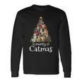 Merry Catmas Funny Cat Mom Cat Dad Christmas Cat V2 Men Women Long Sleeve T-shirt Graphic Print Unisex Gifts ideas