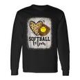 Mom Softball Leopard Softball Game Day Vibes Long Sleeve T-Shirt T-Shirt Gifts ideas