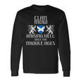 Mow Scottish Family Scotland Name Clan Lion Men Women Long Sleeve T-shirt Graphic Print Unisex Gifts ideas