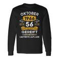 Oktober 1966 Lustige Geschenke 56 Geburtstag Langarmshirts Geschenkideen