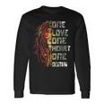One Love One Heart Retro Bob Marley Love Music Long Sleeve T-Shirt Gifts ideas