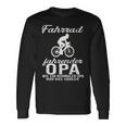 Opa auf Fahrrad Langarmshirts, Cool für Radfahrende Großväter Geschenkideen