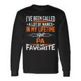 Pa Is My Favorite Name In My Lifetime Shirt Father Day Long Sleeve T-Shirt Gifts ideas