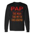 Pap The Man Der Mythos Die Legende Grandpa Men Langarmshirts Geschenkideen