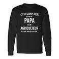 Papa Agriculteur Agriculture Long Sleeve T-Shirt Geschenkideen