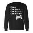 Papa Vater Mythos Legende Gamer Zocker Langarmshirt Langarmshirts Geschenkideen