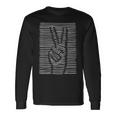 Peace Sign Finger Gesture I Hippie Peace Sign Long Sleeve T-Shirt T-Shirt Gifts ideas