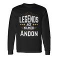 Personalisiertes Legends Are Named Andon Langarmshirts, Sternen-Design Unisex Geschenkideen