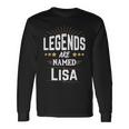 Personalisiertes Legends Are Named Lisa Langarmshirts mit Sternenmotiv Geschenkideen
