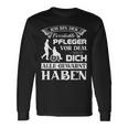 Pflegekraft Kasack Altenpfleger Ich Bin Der Verrückte Pflege Langarmshirts Geschenkideen