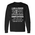 I Am A Proud Boss Of Freaking Awesome Employees V2 Long Sleeve T-Shirt Gifts ideas