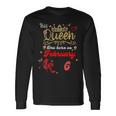 This Queen Was Born Am 6 Februar Geburtstag Frauen Langarmshirts Geschenkideen