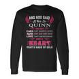 Quinn Name And God Said Let There Be Quinn V2 Long Sleeve T-Shirt Gifts ideas