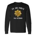 Retired Air Force Major Military Veteran Retiree Men Women Long Sleeve T-shirt Graphic Print Unisex Gifts ideas