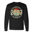 Retro 16 Year Old Vintage 2007 Limited Edition 16Th Birthday Long Sleeve T-Shirt Gifts ideas