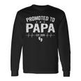 Retro Promoted To Papa Est 2020 Fathers Day New Grandpa Long Sleeve T-Shirt Gifts ideas
