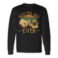 Retro Vintage Best Pug Dad Ever Long Sleeve T-Shirt Gifts ideas