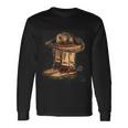 Rodeo Bull Riding Hat Line Dance Boots Cowboy Long Sleeve T-Shirt Gifts ideas