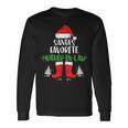Santa’S Favorite Mother In Law Matching Christmas Long Sleeve T-Shirt T-Shirt Gifts ideas