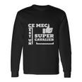 Schwarzes Langarmshirts Ce mec est un super cavalier, Lustiges Reiter-Langarmshirts Geschenkideen