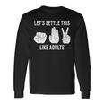 Lets Settle This Like Adults Rock Paper Scissor Long Sleeve T-Shirt Gifts ideas