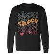 Smile Cheer Mom Retro Cheerleading Mom Game Day Cheer Long Sleeve T-Shirt T-Shirt Gifts ideas