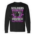 Soldiers Dont Brag - Proud Army Stepsister Military Sibling Men Women Long Sleeve T-shirt Graphic Print Unisex Gifts ideas
