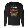 Stone Shirt Crest Stone Stone Clothing Stone Tshirt Stone Tshirt For The Stone Long Sleeve T-Shirt Gifts ideas