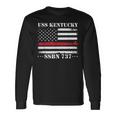 Submariner Uss Kentucky Ssbn737 Us Flag Veteran Submarine Long Sleeve T-Shirt Gifts ideas