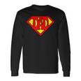 Superdad Super Dad Super Hero Superhero Fathers Day Vintage Long Sleeve T-Shirt Gifts ideas