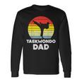 Taekwondo Dad Sunset Retro Korean Martial Arts Men Long Sleeve T-Shirt Gifts ideas