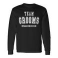Team Grooms Lifetime Member Family Last Name Men Women Long Sleeve T-shirt Graphic Print Unisex Gifts ideas